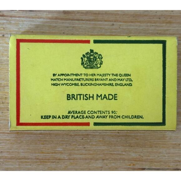 Vintage Swan Vestas Safety Matches Unstruck Matchbox England Bryant & May - Picture 3 of 4